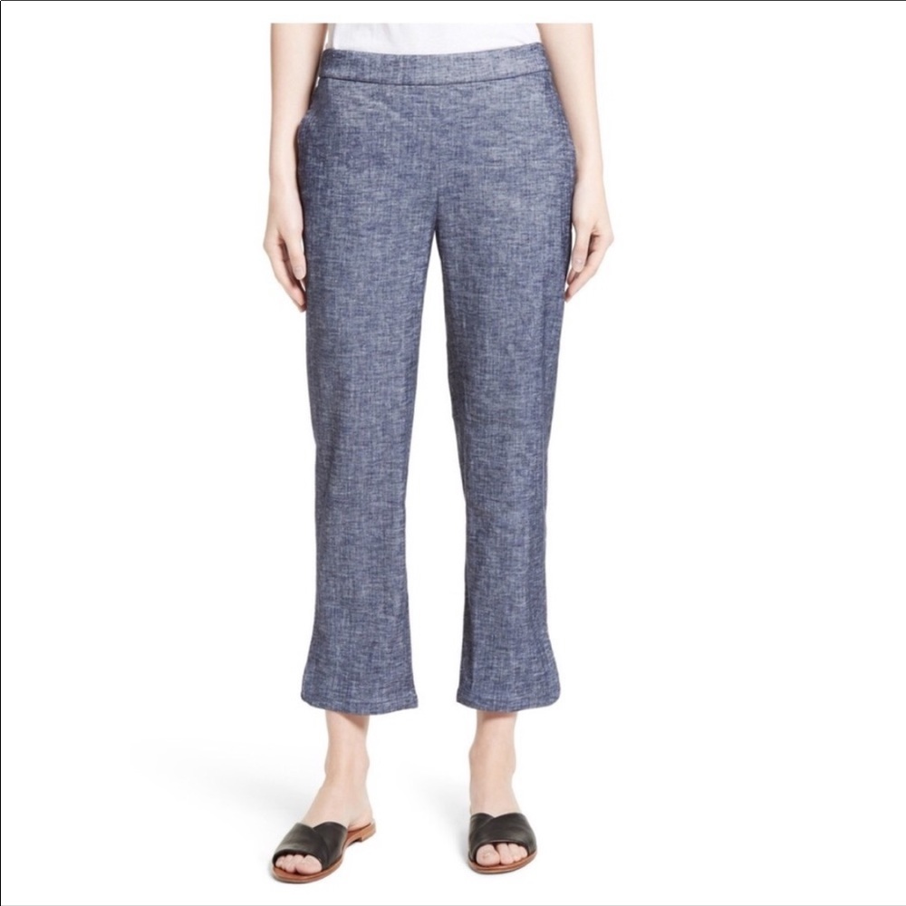 Theory Thorina pants in Tierra Wash linen blend
